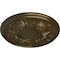 Ekena Millwork Wakefield Ceiling Medallion (Fits Canopies up to 3 5/8"), Hand-Painted Brass, 11 3/4"OD x 1 1/4"P CM11WABRS - alternate 3